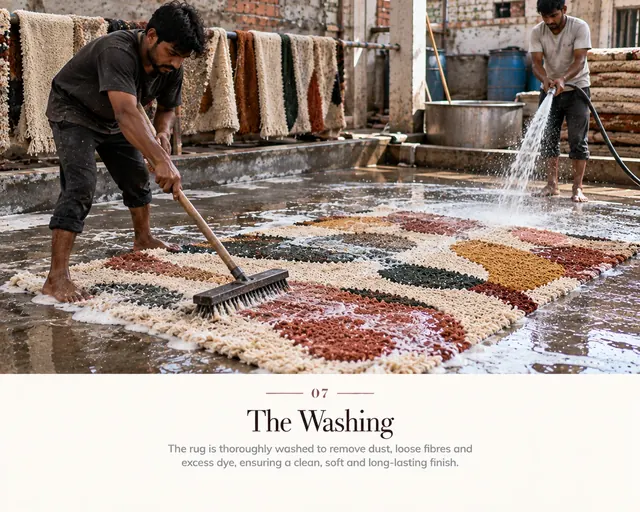 Illustration of the washing stage